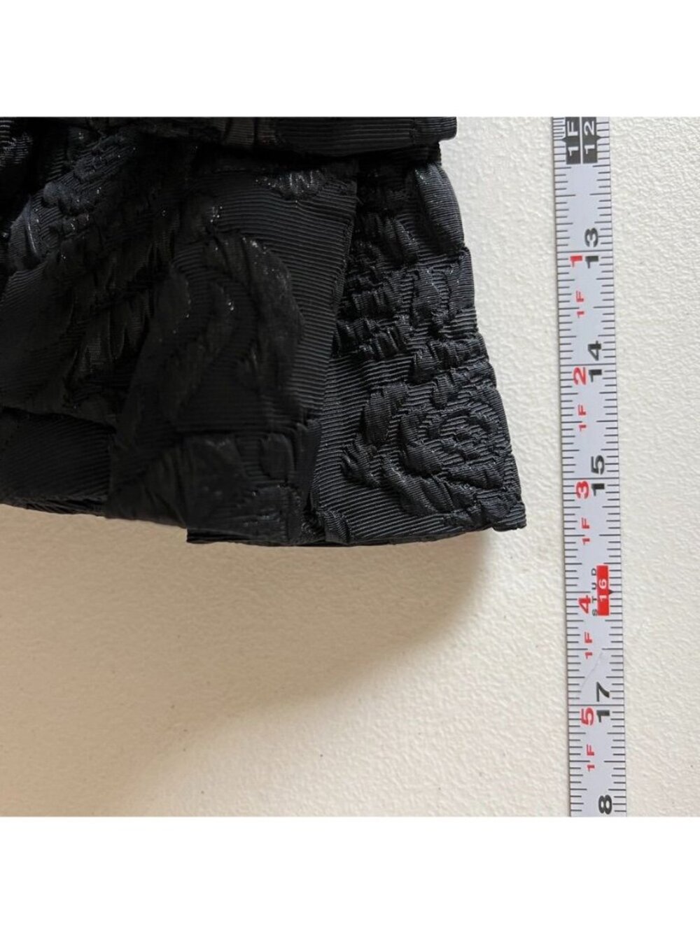 Anne Fontaine Nejia Black Rose Jacquard Wool Peplum Jacket Top Romantic Chic 6 - Picture 16 of 16